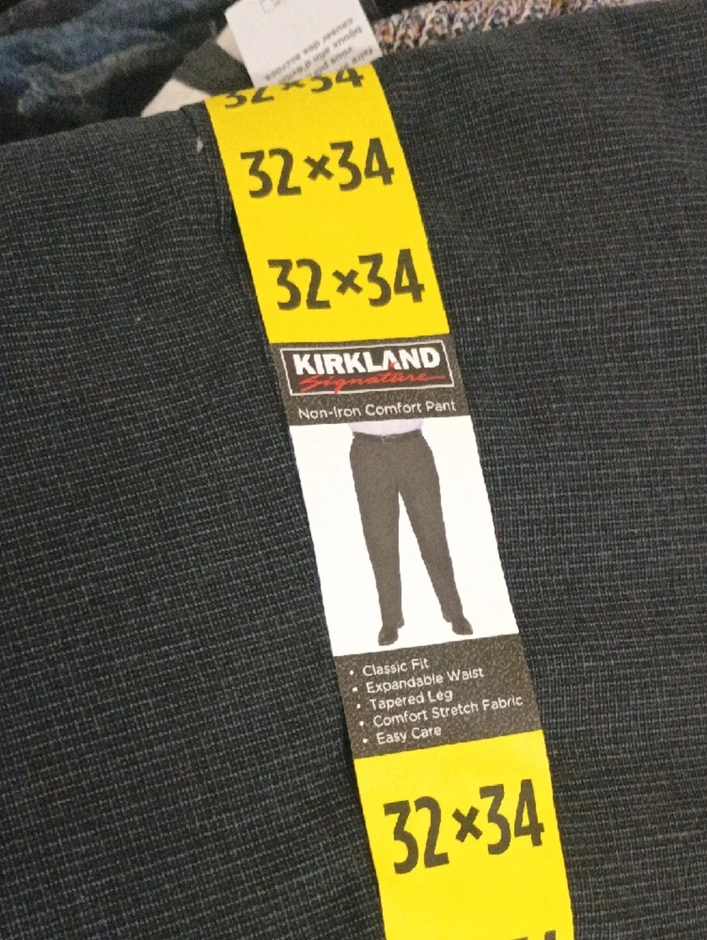 Kirkland Signature Charcoal Gray Men's Dress Pants
